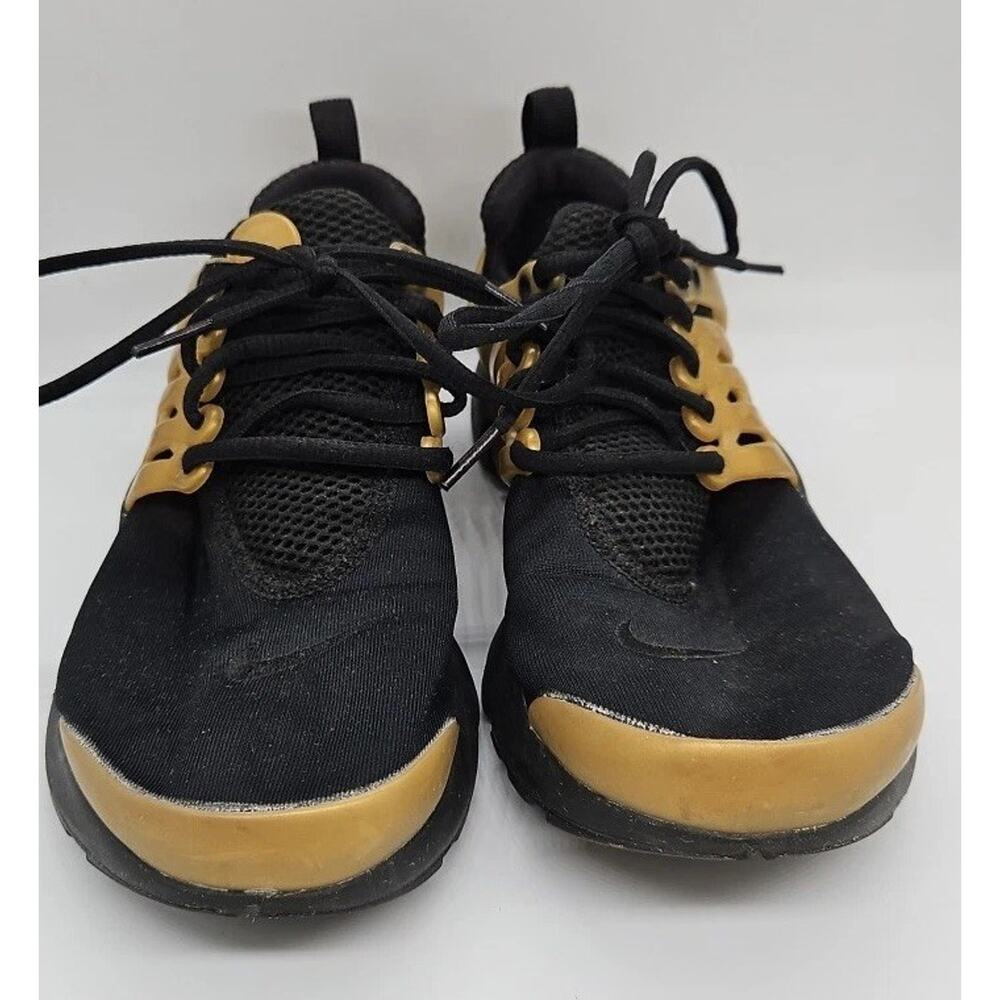 Nike Air Presto GS Black Wheat Gold Running Shoes Women 8.5/Youth 7Y 833875-012